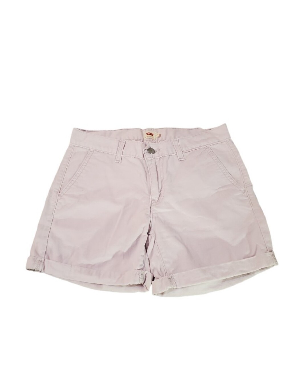 Levi's Women's Light Pink Rolled Cuff Denim Shorts Size 27